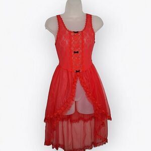 Stroke of Midnight Vintage 80s Gothic Vamp Lingerie size Small